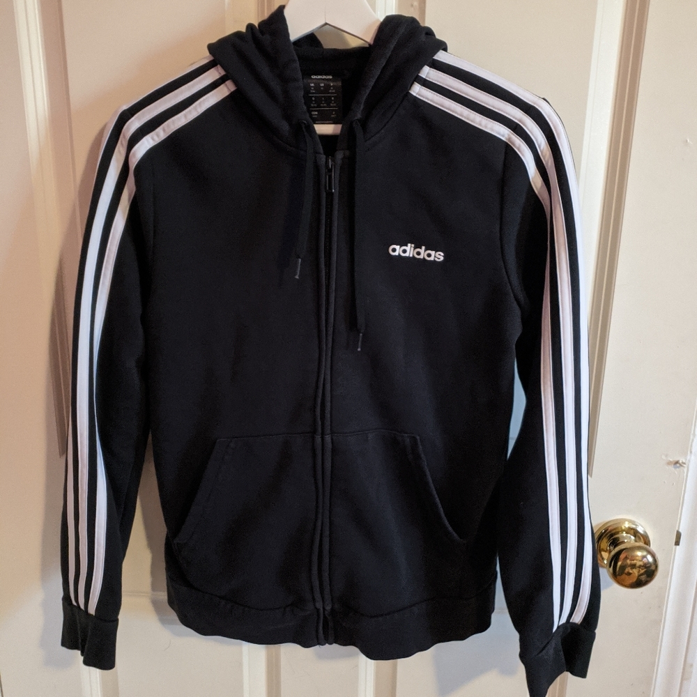 Adidas Black Zip-up Hoodie